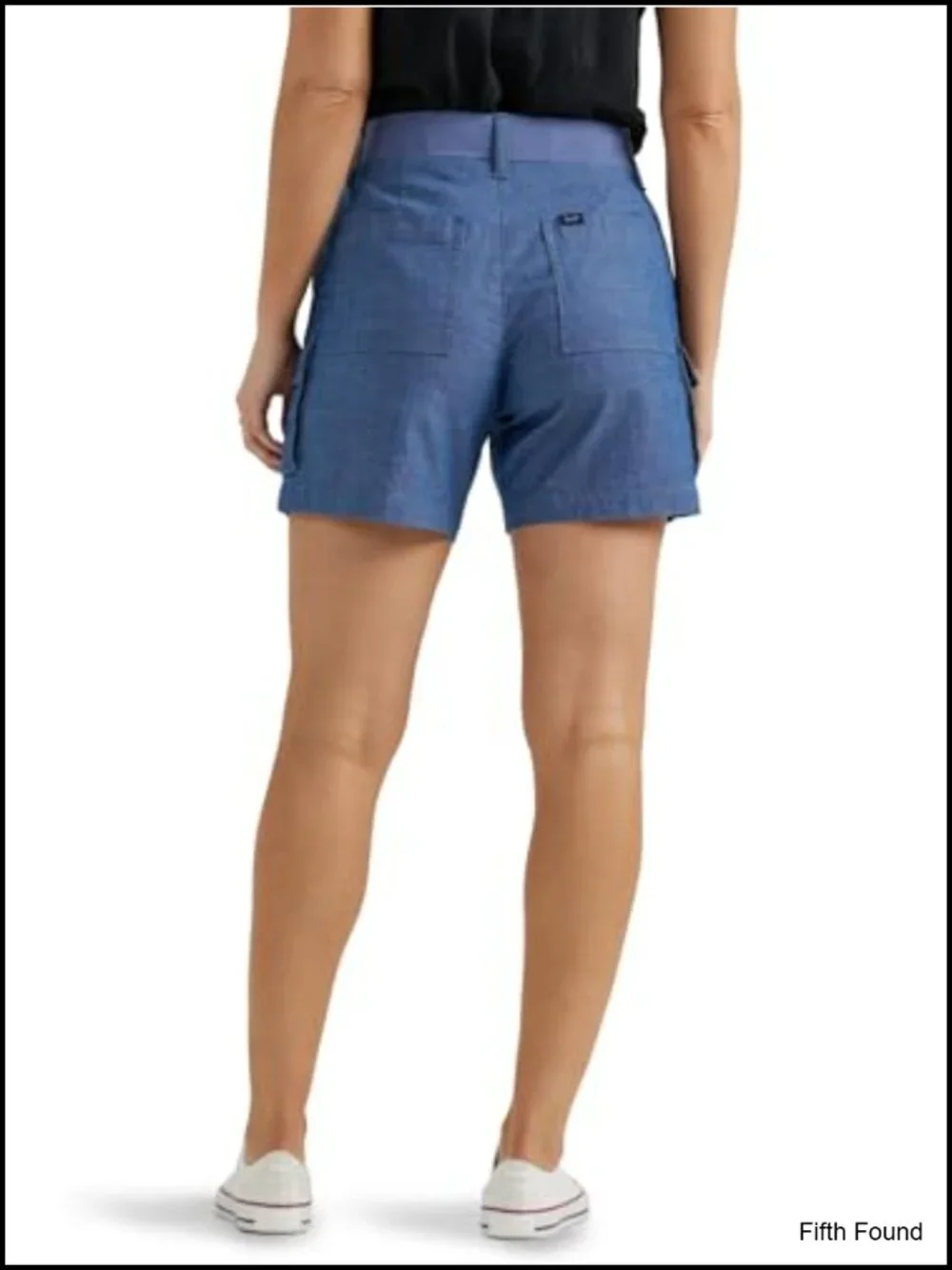 Relaxed Fit Cargo Shorts with Flex Waistband and Stretch Cotton Blend